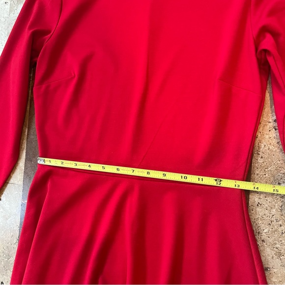 Women’s SZ S LIMITED LIPSTICK RED KNEE LENGTH A-LINE PULLOVER SKATER DRESS - Picture 9 of 17
